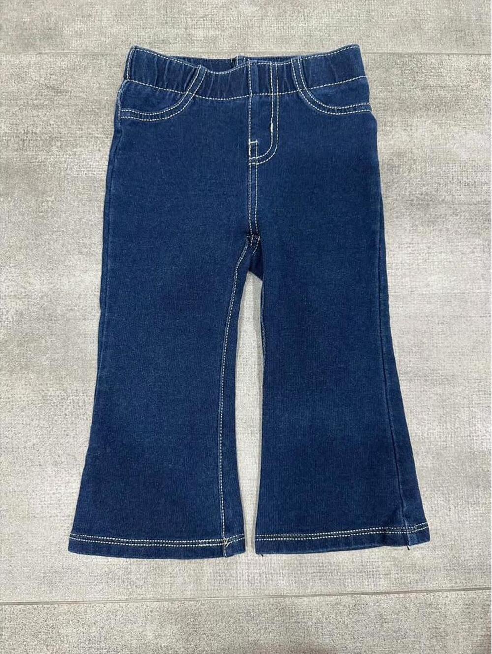 18m • Cat & Jack • Dark Blue Flared Baby Jeans Elastic Waist
